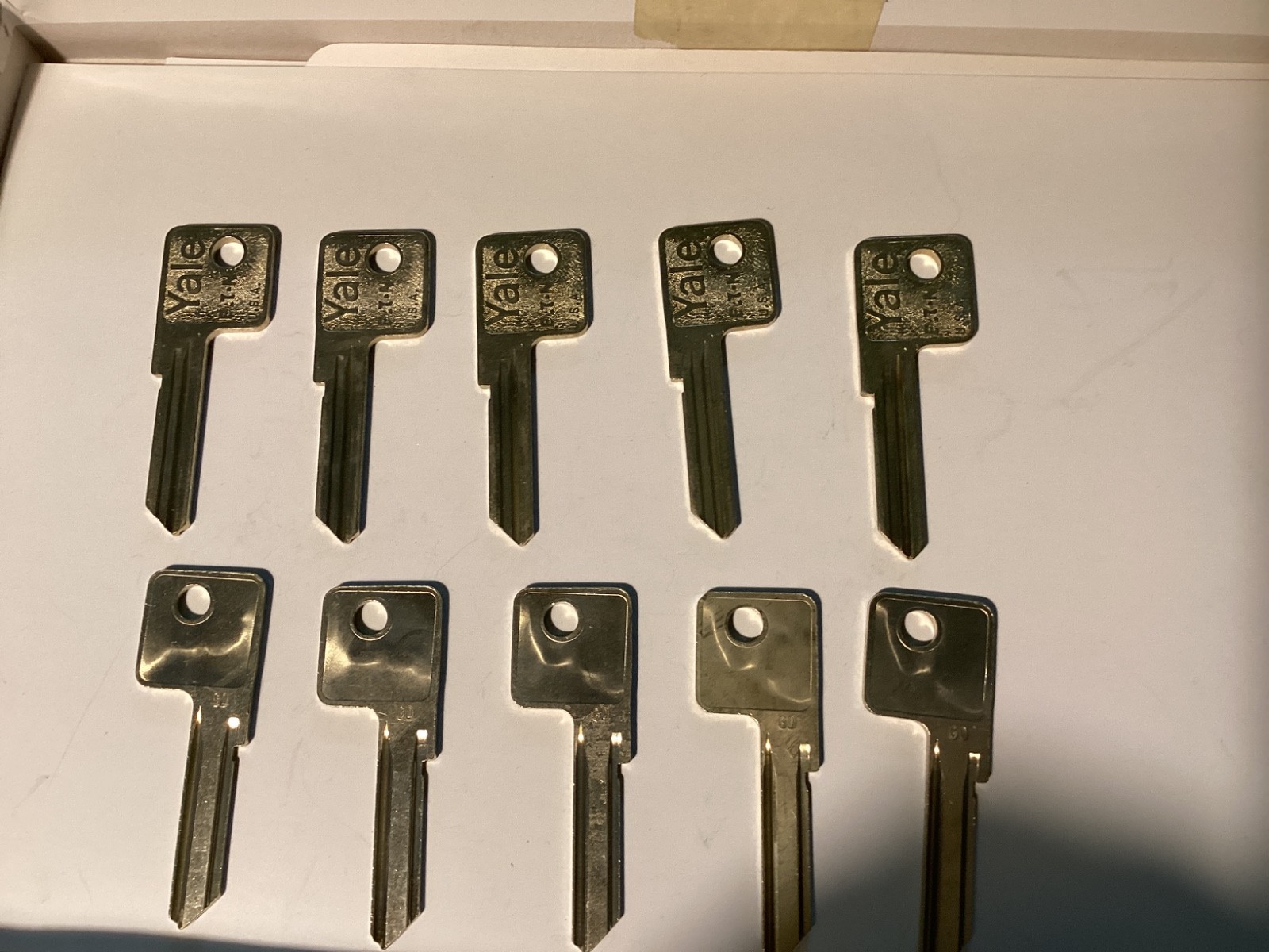 Yale GD Original Key Blanks, Set of 10 - Locksmith Lot