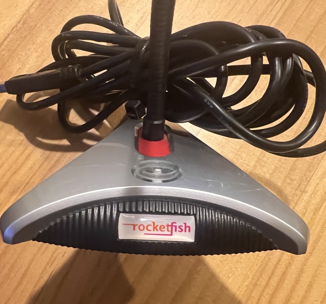 Rocketfish RF-USBMIC USB Desktop Microphone Gooseneck PC Audio Input