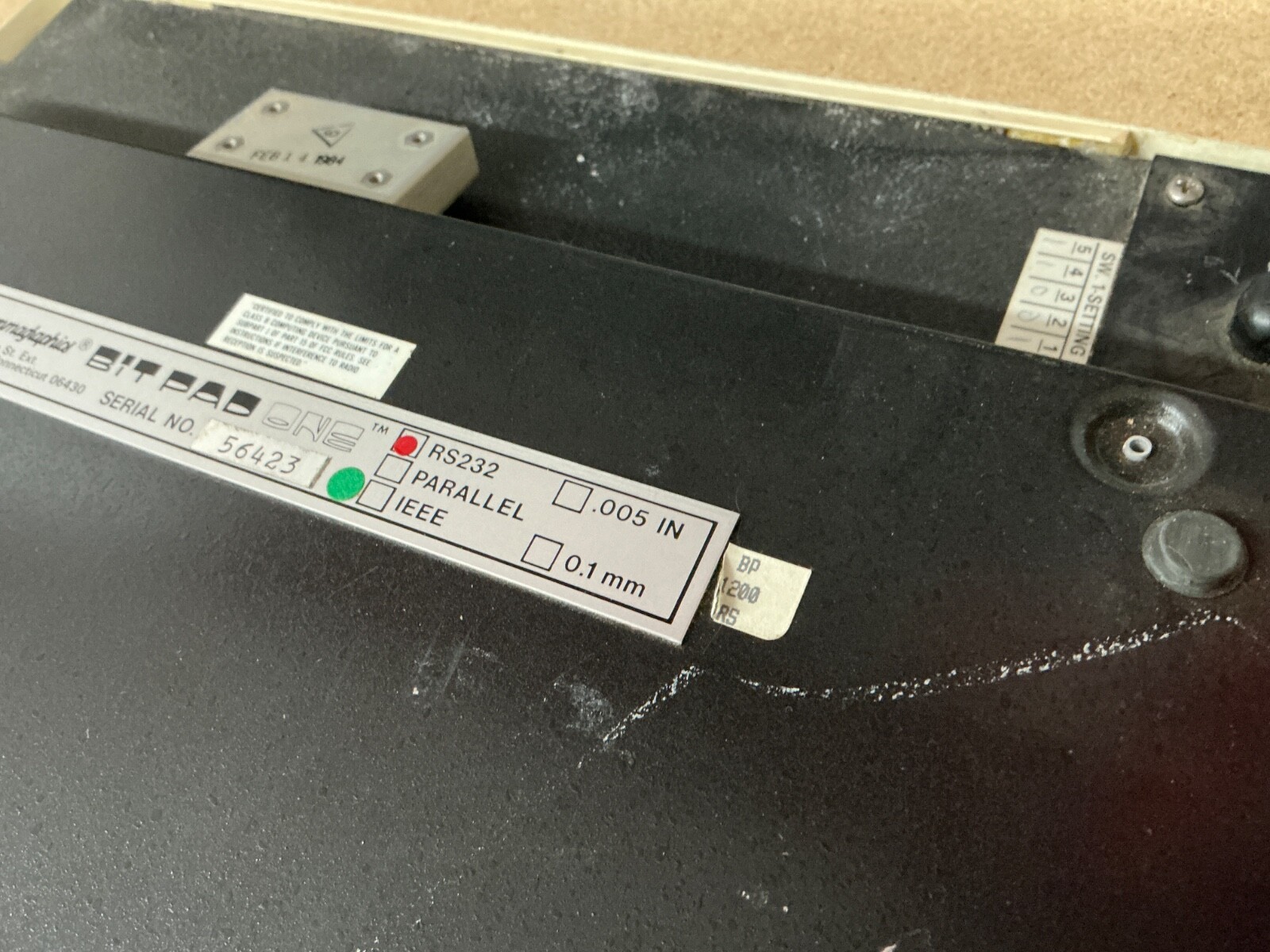Summagraphics Bit Pad One 9400 Digitizer Drawing Tablet 1984