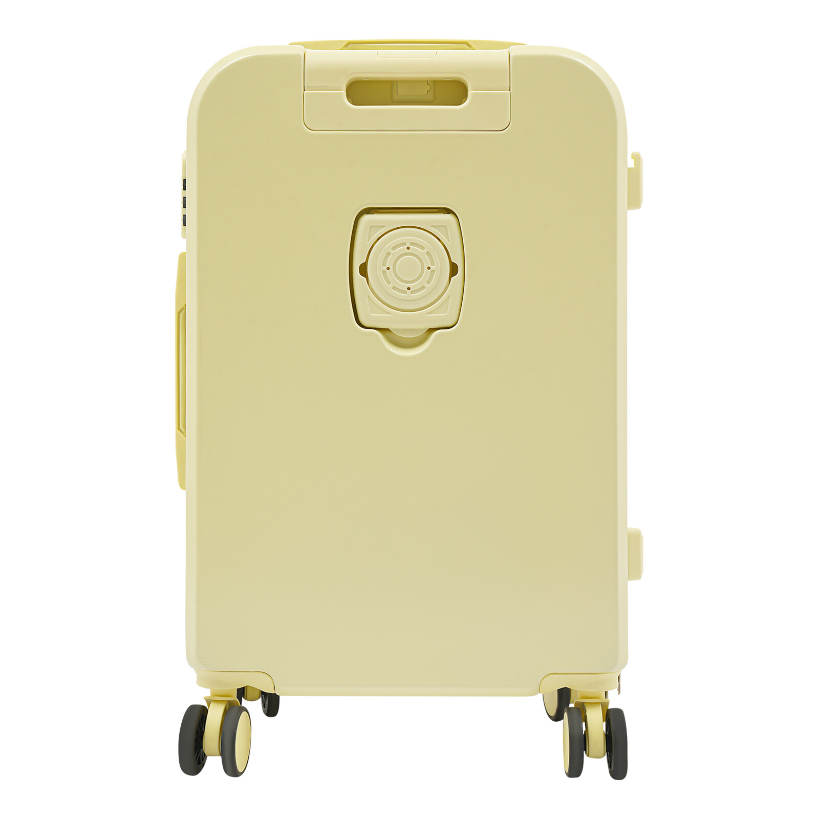 24" Travel Luggage Suitcase, Travel Luggage Suitcase, Light Yellow