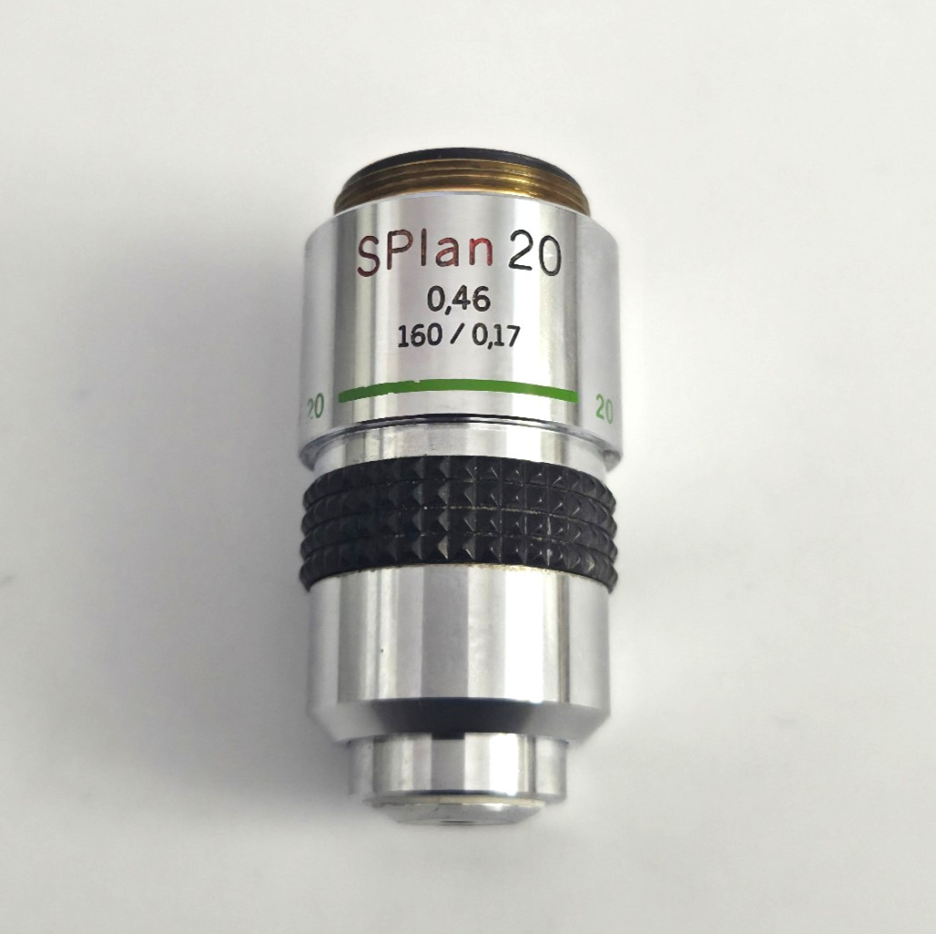 Olympus SPlan 20X Microscope Objective Lens NA 0.46 160/0.17 RMS Japan