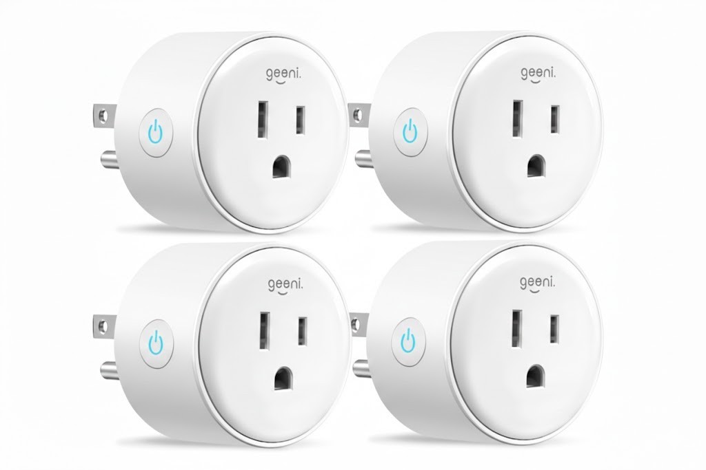 Geeni DOT (4 Pack) Smart Wi-Fi Outlet Plugs with Voice Control