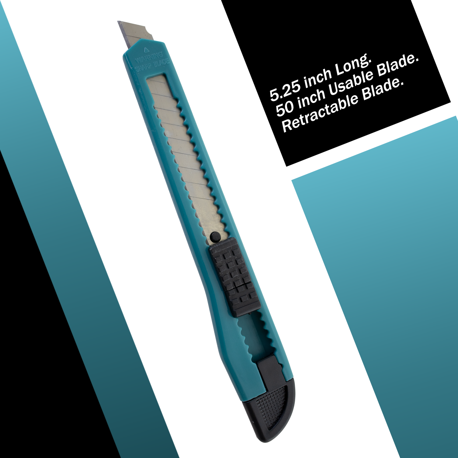 MotoProducts Turquoise Blue Small Retractable Utility Knife Wholesale 20 Pcs