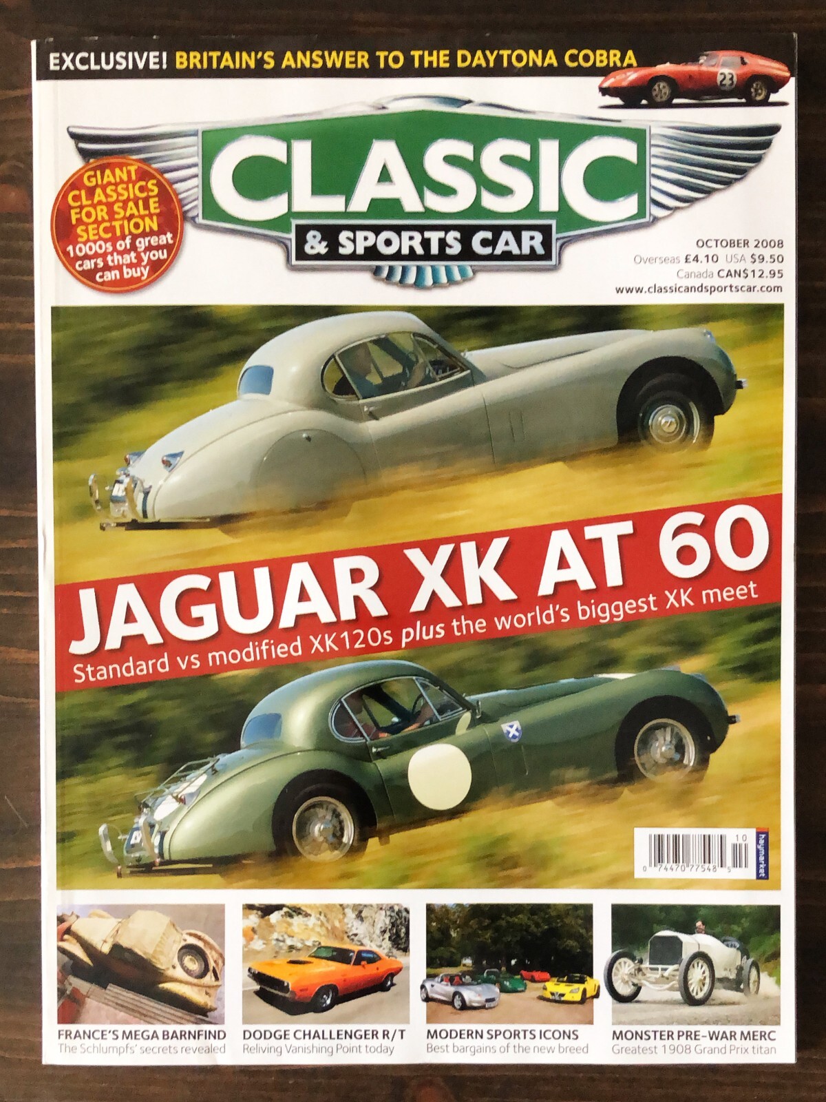 2008 Classic & Sports Car Magazine, Lot of 1