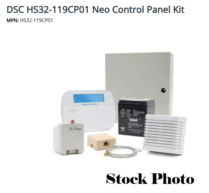 DSC HS32-119CP01 PowerSeries Neo Alarm Control Panel Kit  FAST FREE SHIPPING b