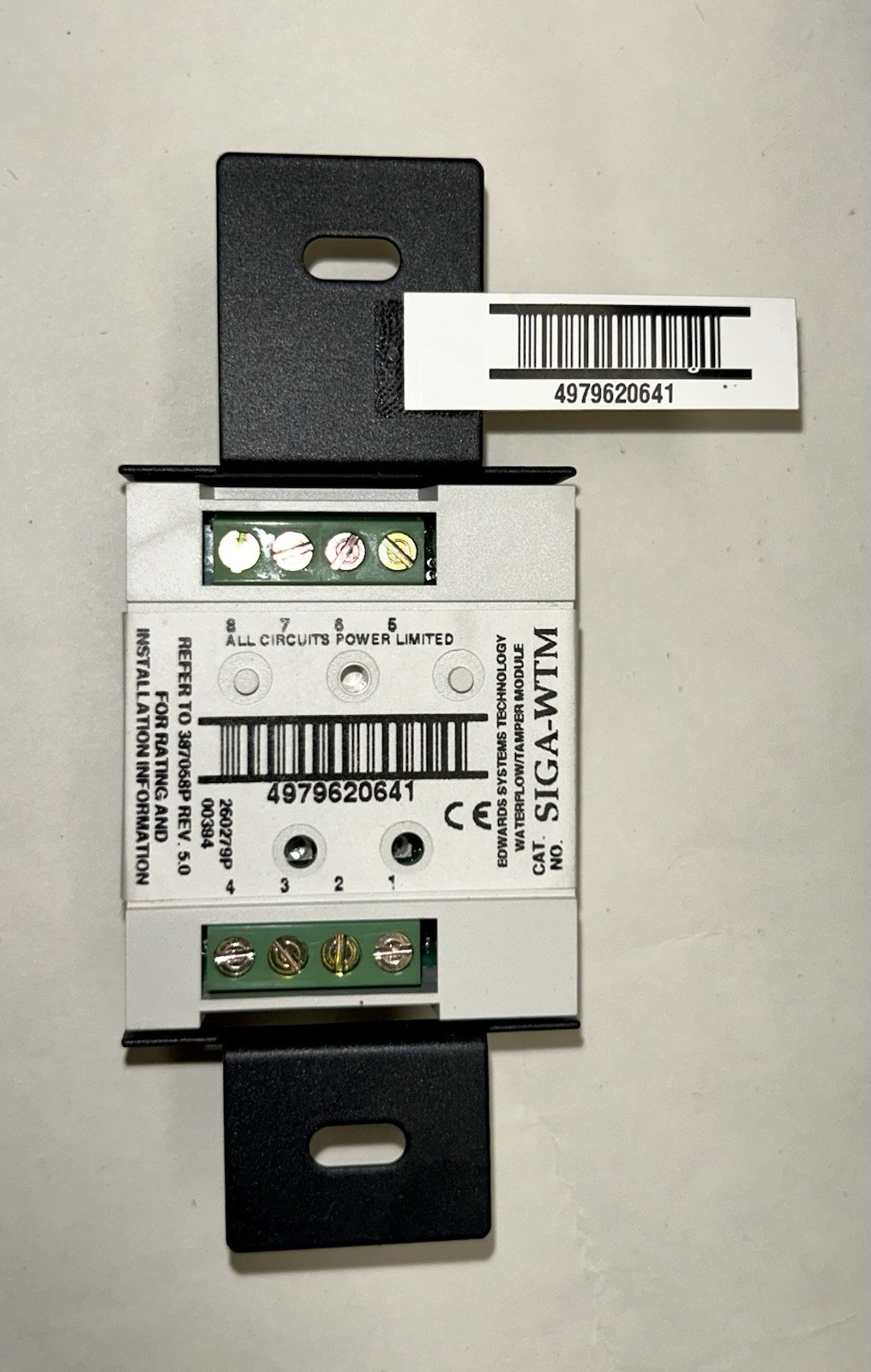 Edwards SIGA-WTM Waterflow Tamper Module NEW!
