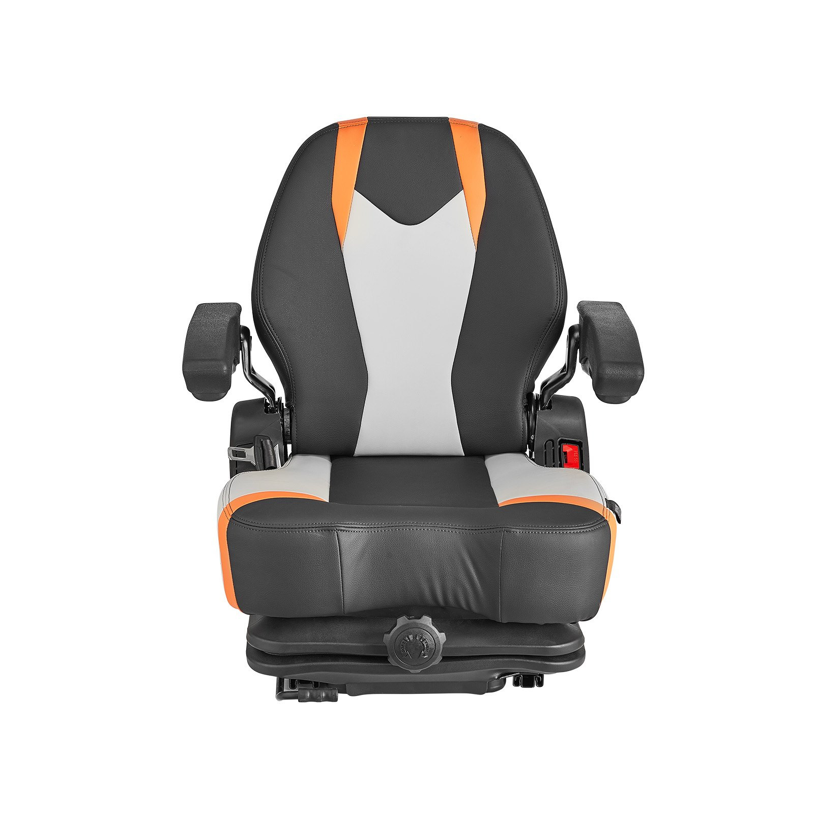Universal Tractor Suspension Seat w/ Armrests Seatbelt Micro Switch