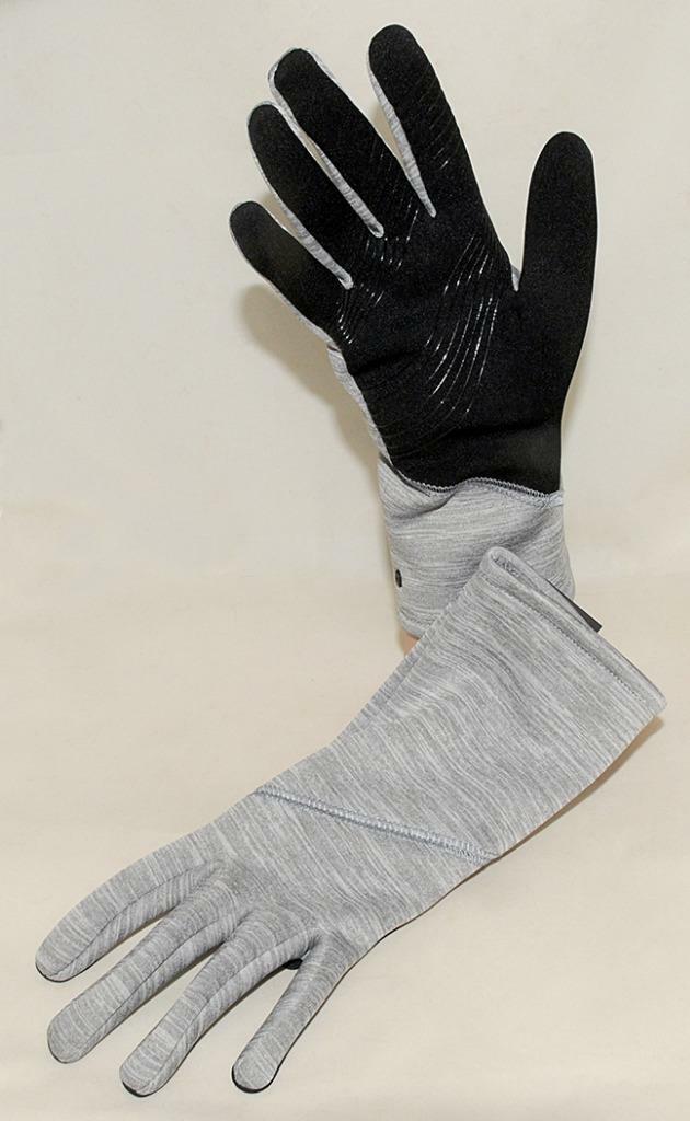 UR Powered - Gray & Black - Touchscreen / Tech - Warm Winter GLOVES sz L *NEW