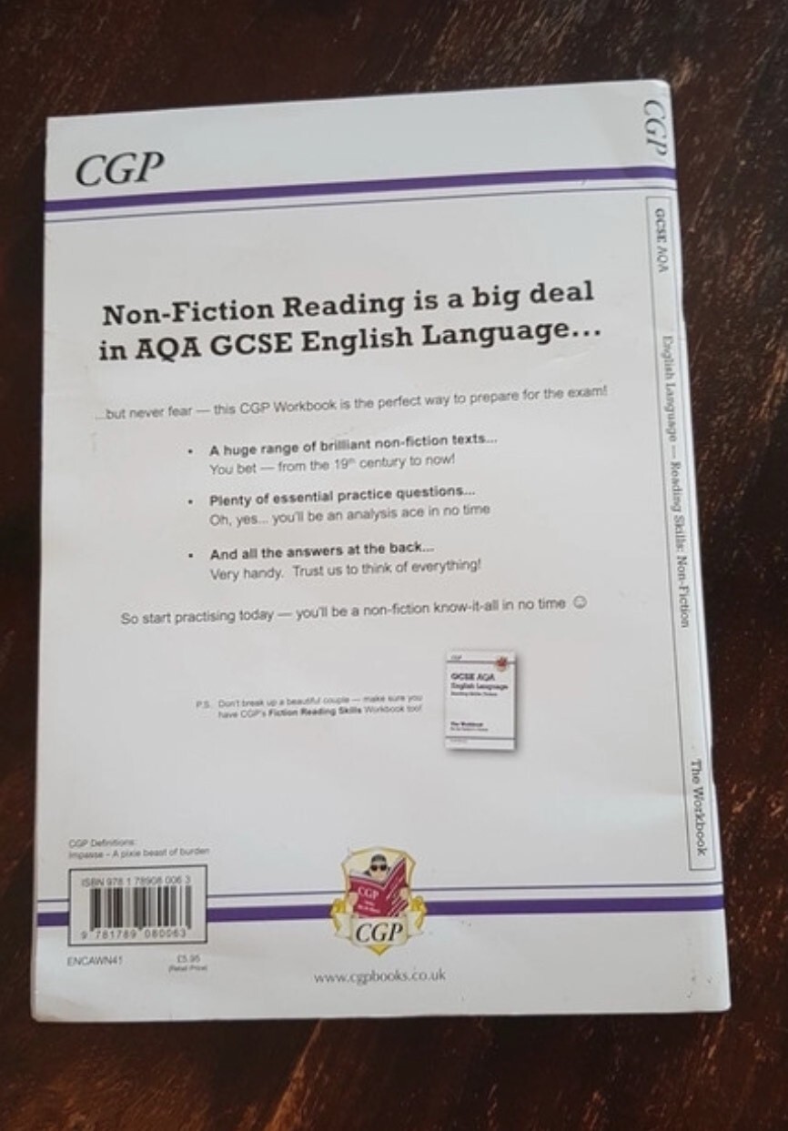 AQA GCSE English Language CGP bundle- study guide, exam practice, revision pract