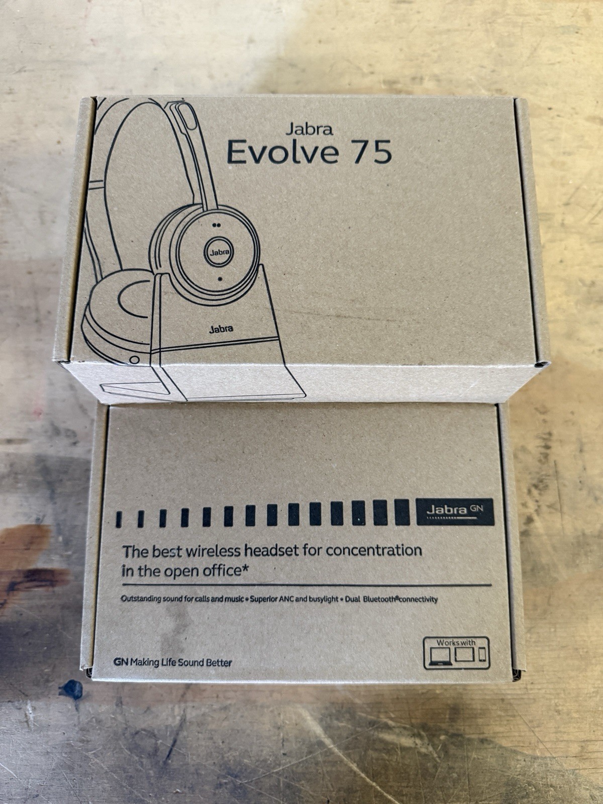 Jabra Evolve 75 UC Wireless Headset with Charging Stand