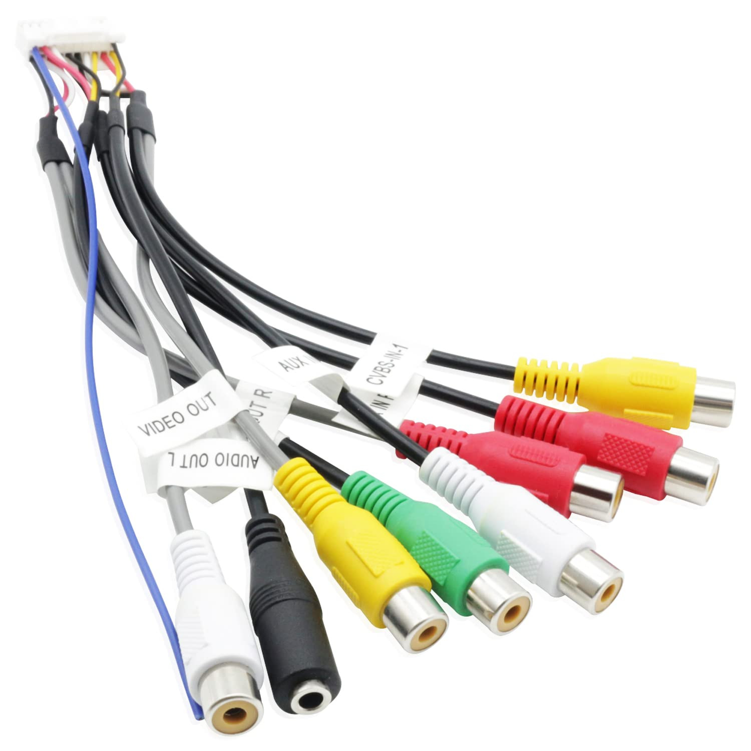 Android Car Stereo Radio RCA Cord Assembly 20 Pin RCA Radio Wiring Harness Adapt