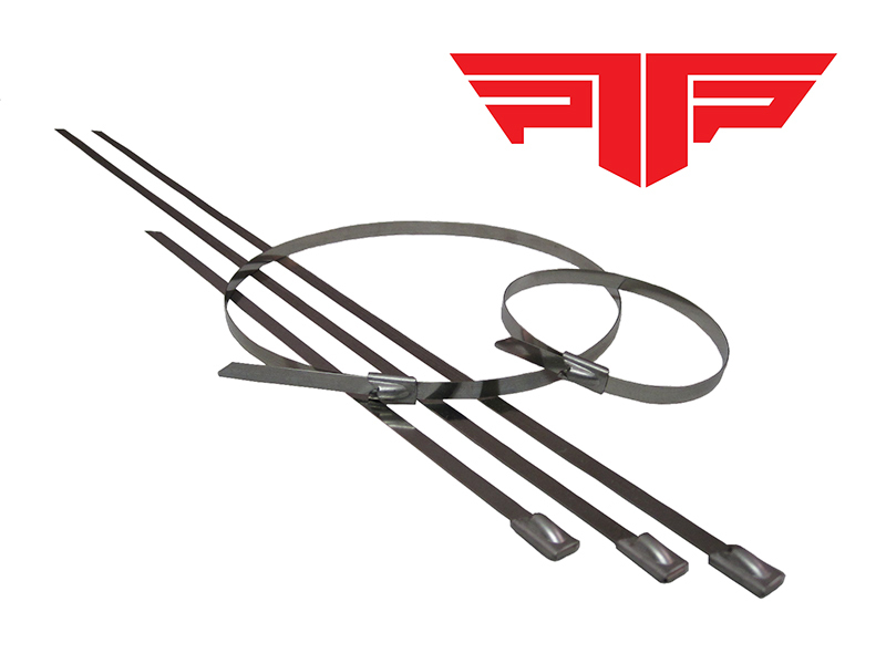 PTP Stainless Steel Locking Ties 21" (32 pack) Use Up To 6" Diameter Pipe