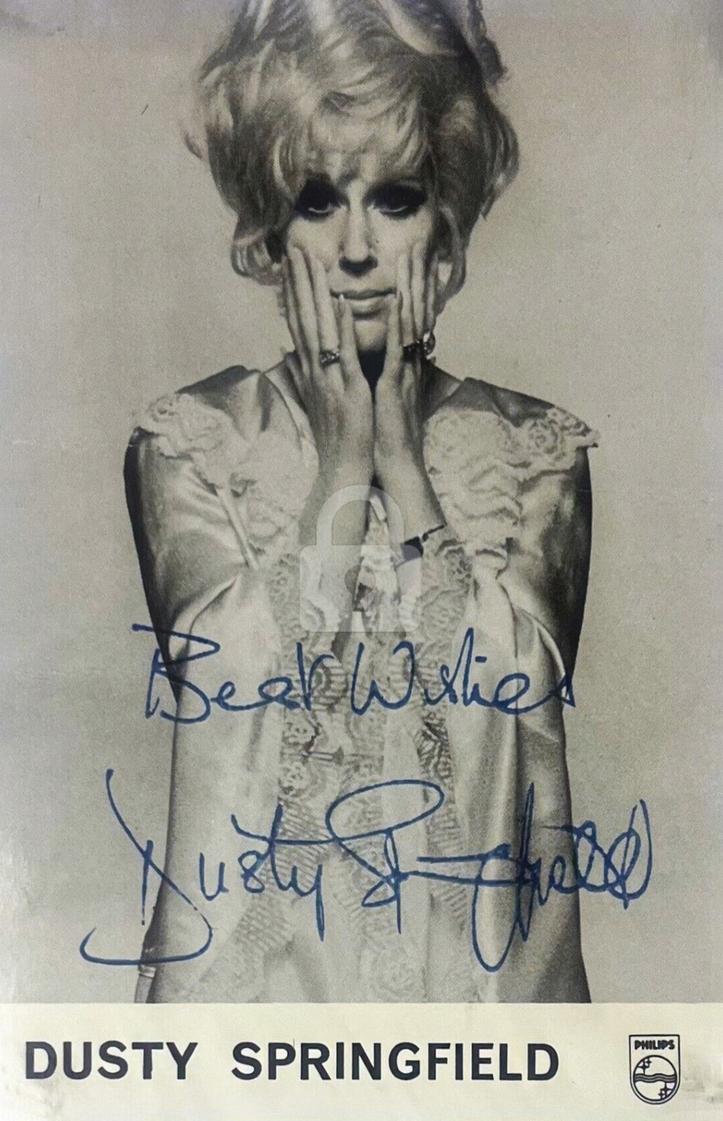 Dusty Springfield -- Signed Vintage Photo Postcard Copy