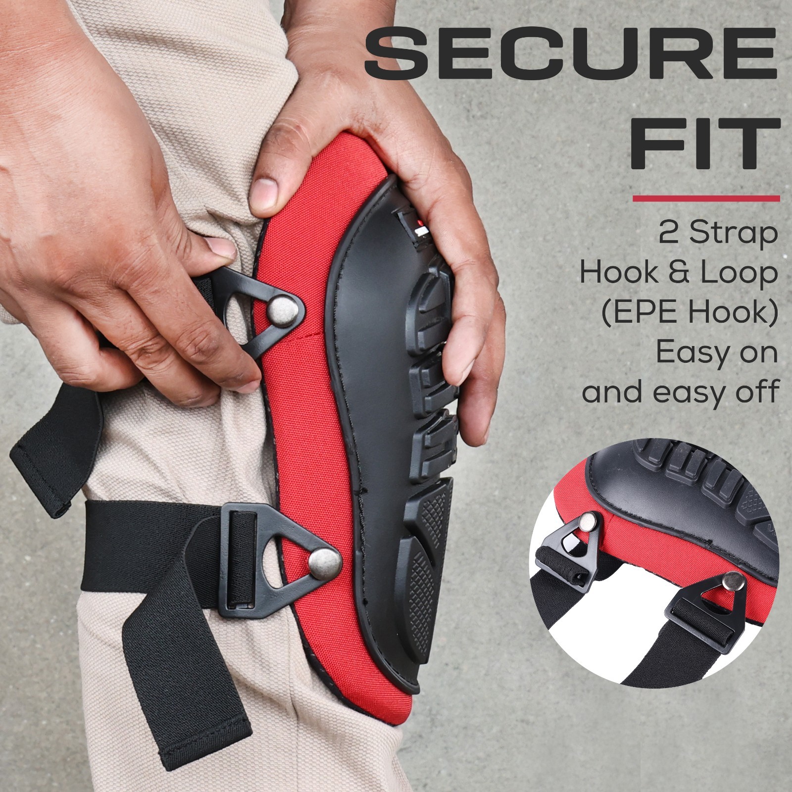 Bison Life Knee Pads for Work Safety Construction Gel Cushion & Foam Padding