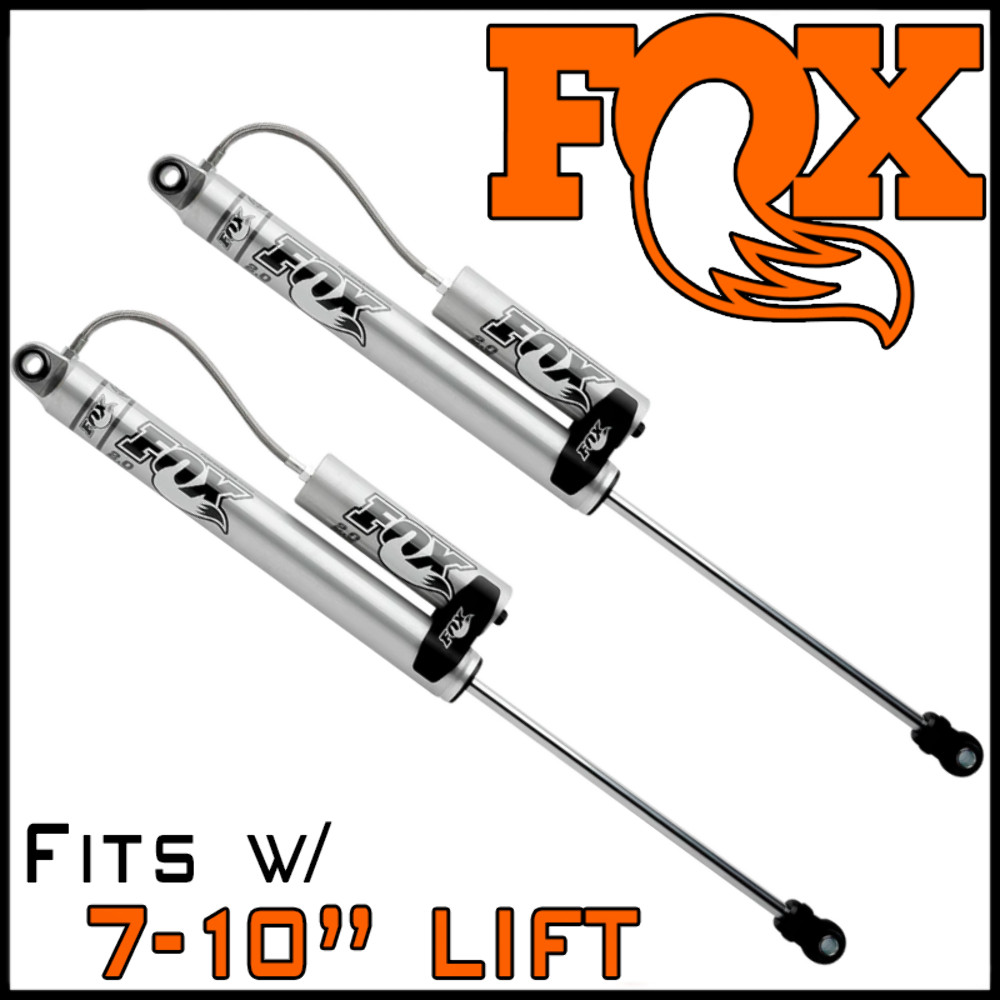 Fox 2.0 Rear Reservoir Shocks fit 2000-2013 Suburban Yukon XL 2500 w/7-10" Lift
