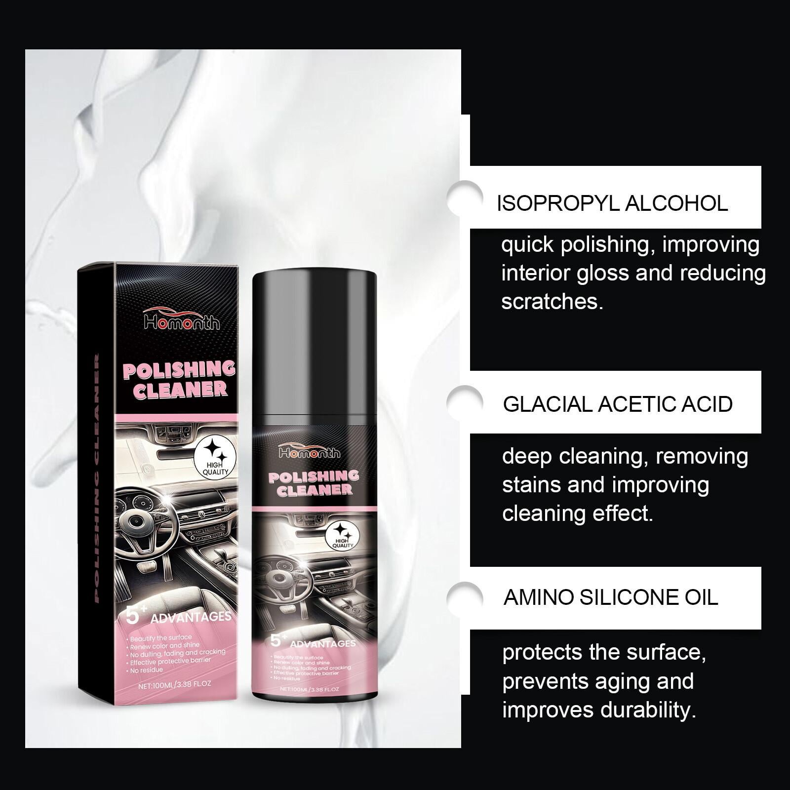 Auto Interior Spa 100ml Polish Cleaner Revitalizes Console Panels Keeps Glossy