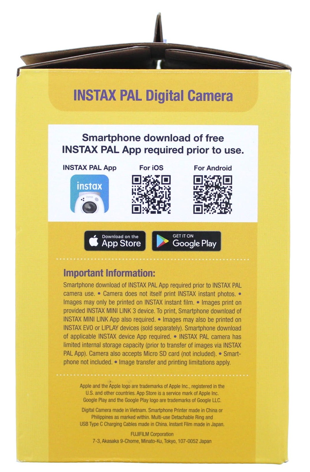 Instax Fujifilm Instax Pal Digital Camera & Instax Mini Link 3 Printer Bundle (L
