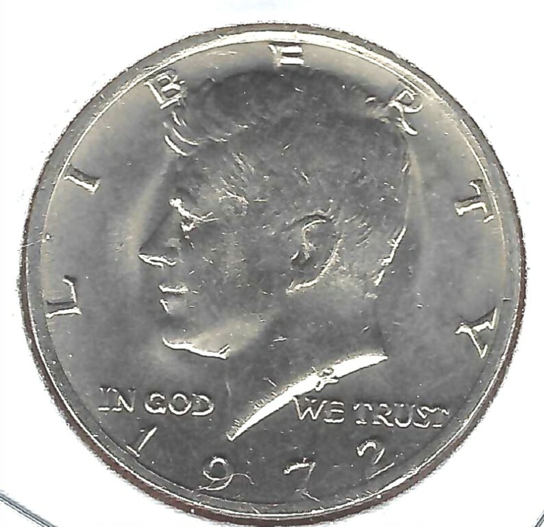 1972 Philadelphia A/Uncircuated Business Strike Half Dollar Coin!