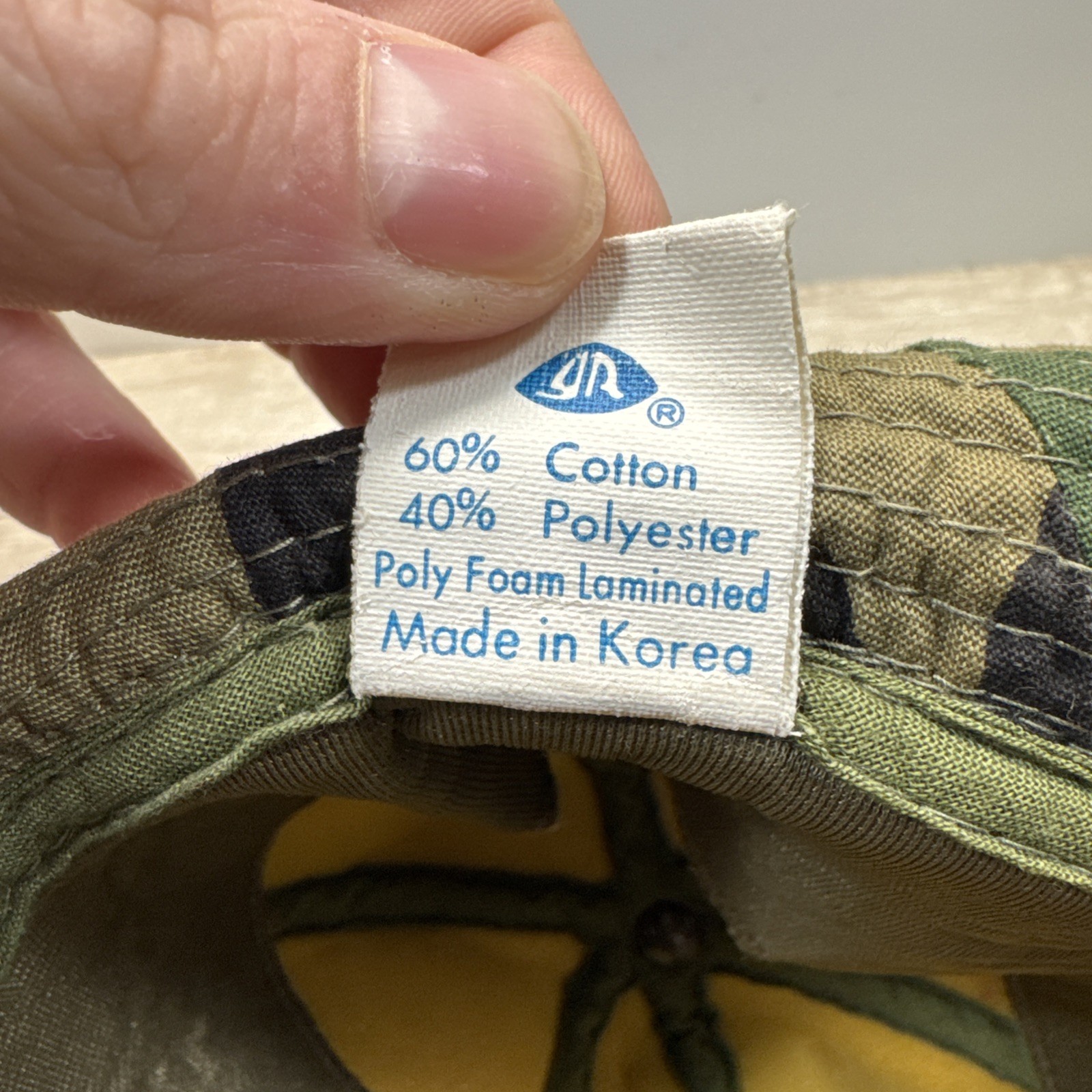 VTG Woodland Camo Jones Hunting Cap Bucket Hat M Korea Foam Insulated Ear Flaps