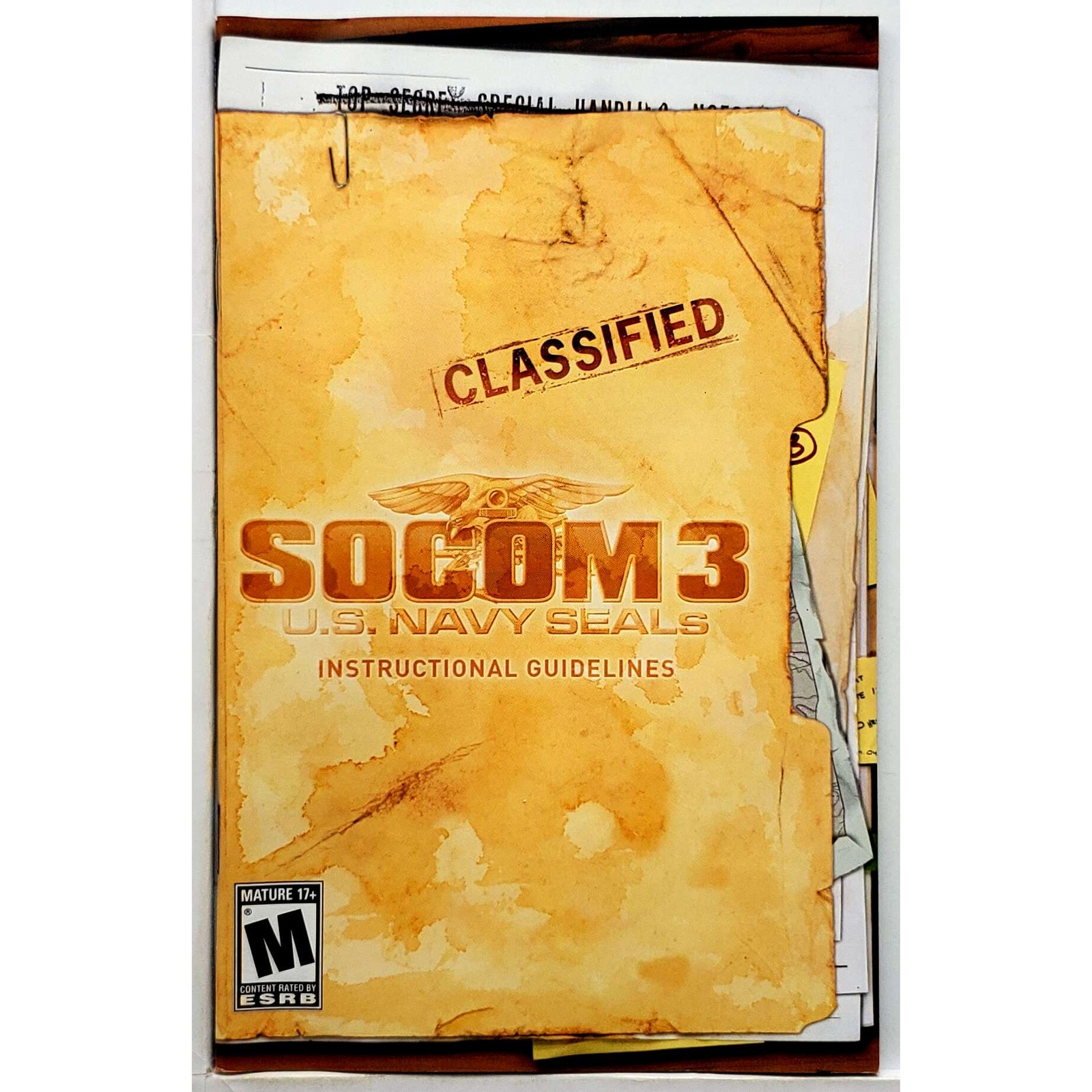 (Manual Only) SOCOM 3 US Navy Seals Greatest Hits - Sony Playstation 2 Excellent