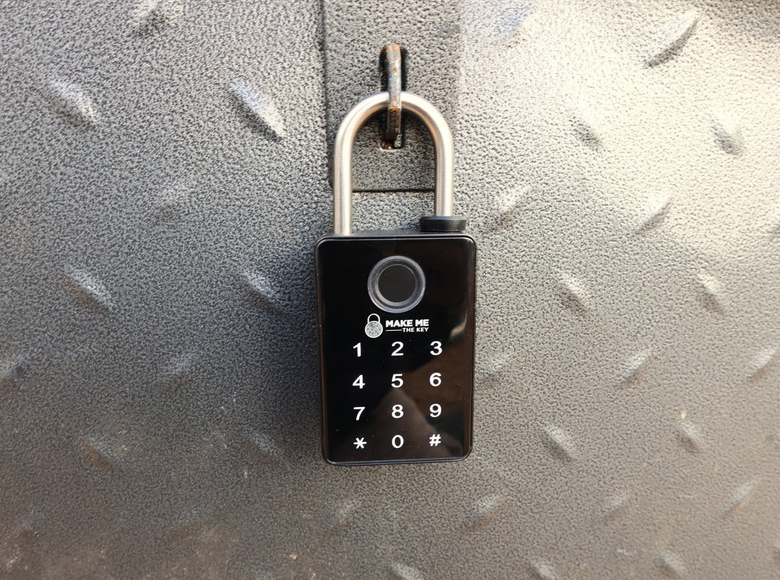 IronGard 5 Way Opening Smart Padlock Fingerprint, Passcode, RFID, Bluetooth, Key