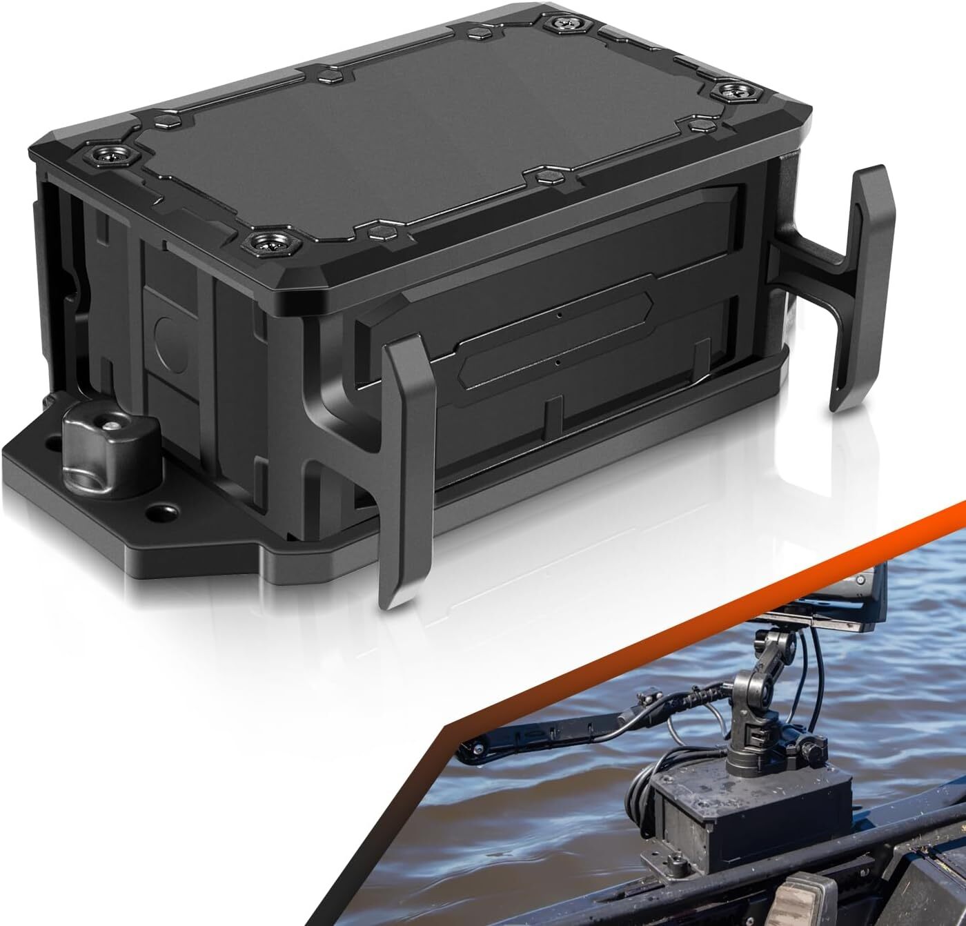 Track Mounted Battery Box CLB-1002 Fits for YakAttack Switchblade Transducer Arm