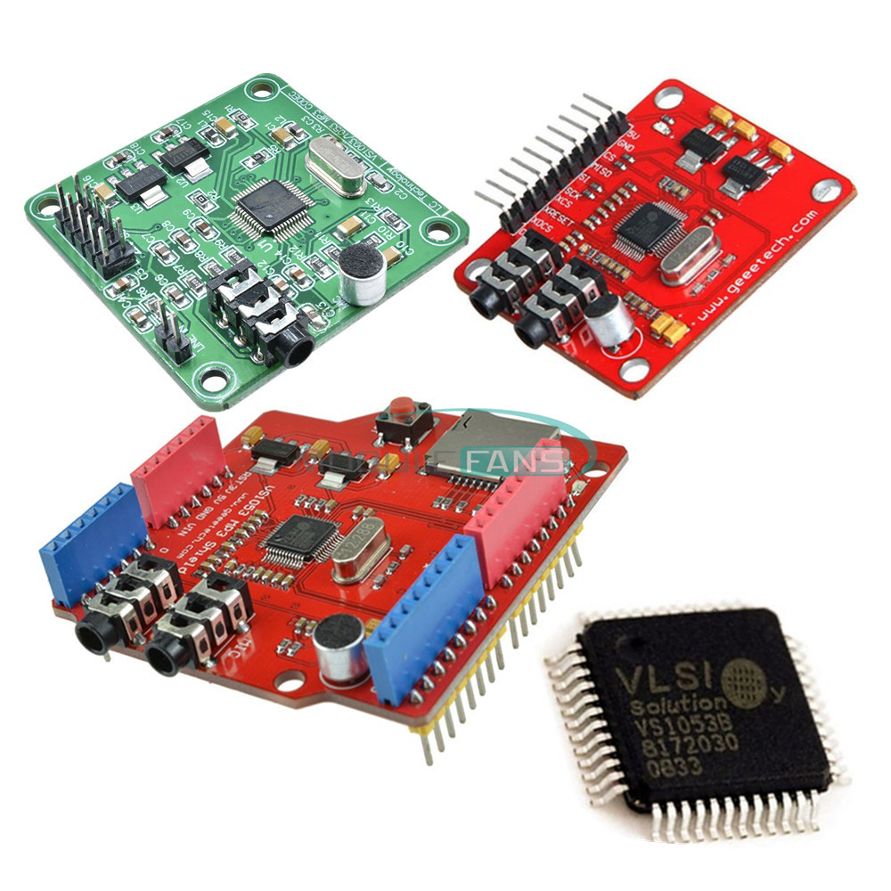 IC VS1053B VS1053 MP3 Module Music Shield Board TF/ SD Card Slot Arduino UNO R3