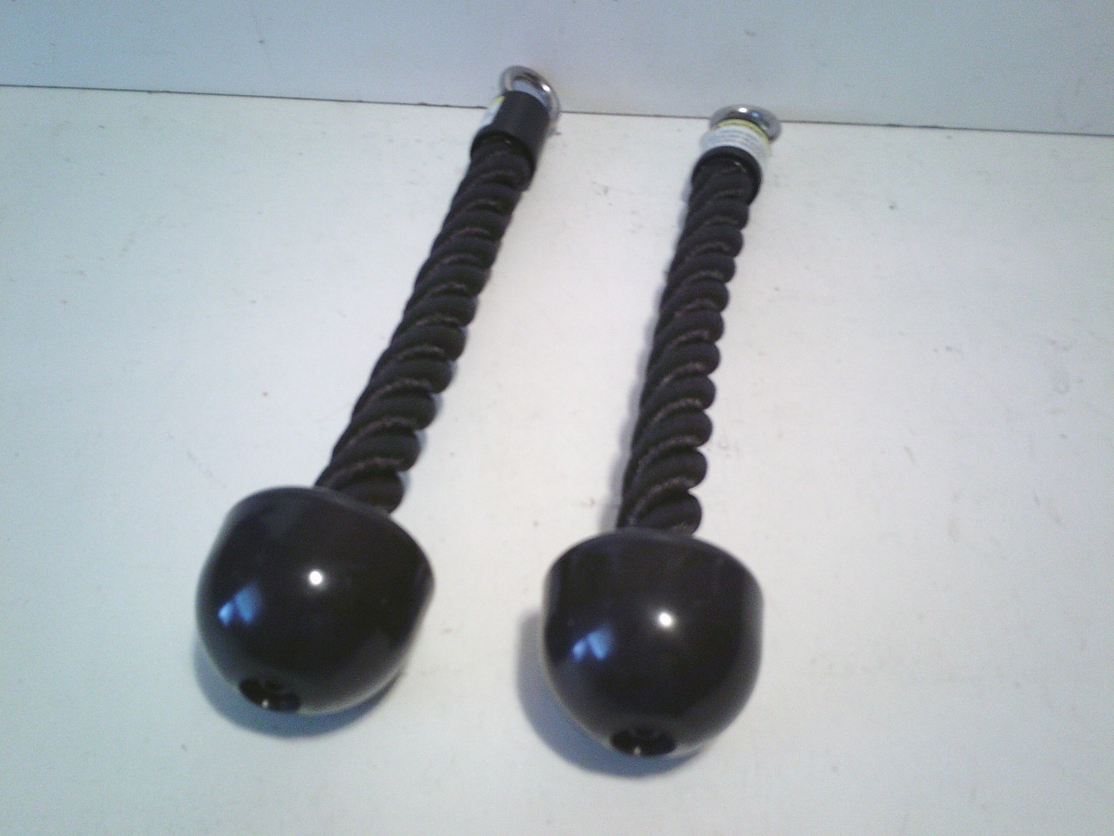 Two Clean 14" Pull Down Knob Ropes for Cable Weight Machines FREE SHIPPING