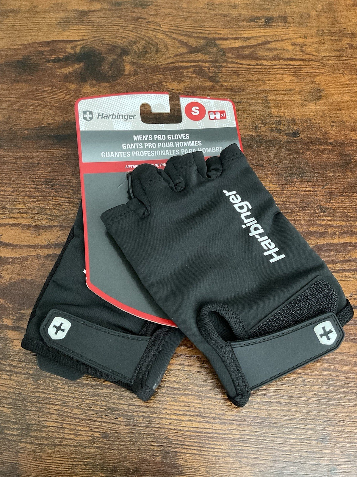 Harbinger Men's Pro Wristwrap Gloves Mens S Small 3.0 Black Brand New