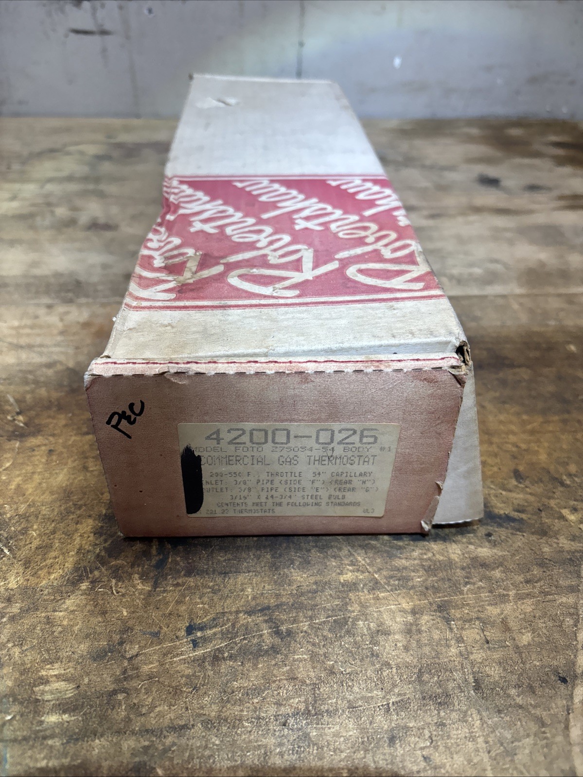 NEW Robertshaw 4200-026 Commercial Gas Thermostat 200 - 550°F ￼FDTO