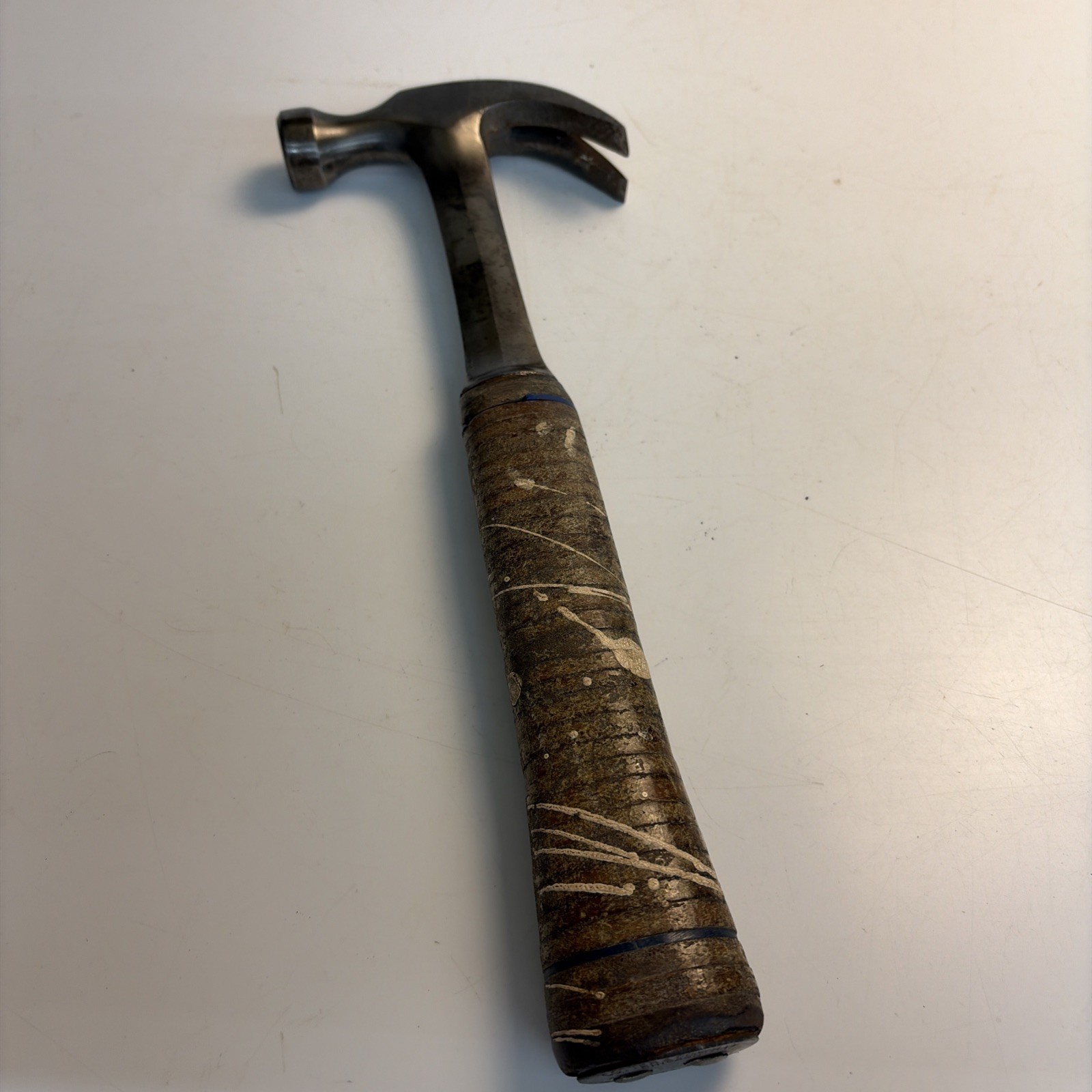 Vintage Cotter & Co Master Mechanic 16 oz Curved Claw Hammer Stacked Leather USA