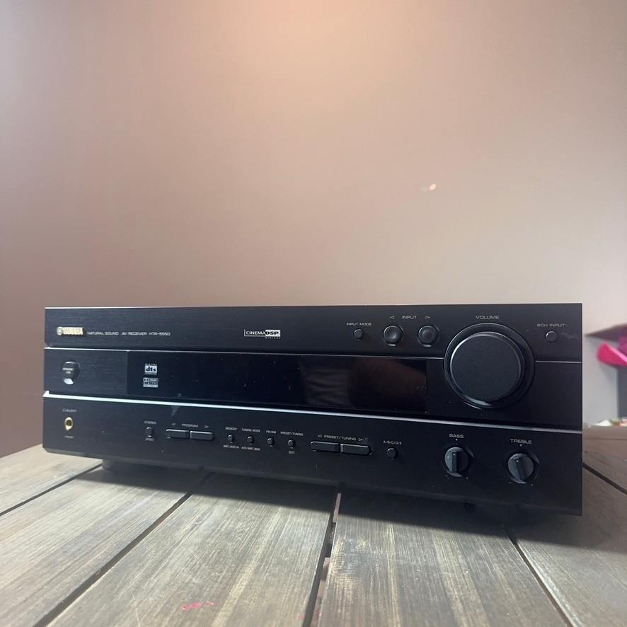Yamaha HTR-5550 Natural Sound AV Receiver Cinema DSP Digital Black Home Theater