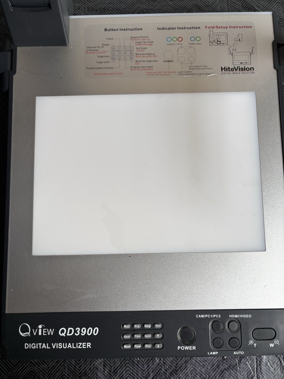 HiteVision QView QD3900 Digital Visualizer Document Camera - Untested
