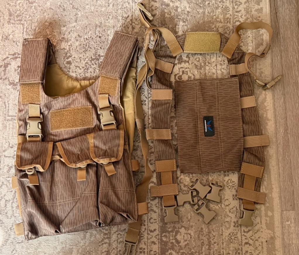 Parashooter Chest Rig & Carrier East German V2 Strichtarn APEX  Wetwrx EG DDR