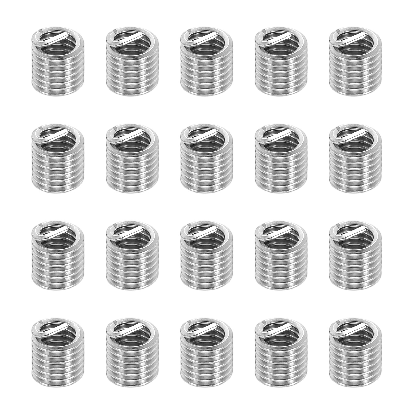 20pcs Wire Thread Inserts 1/4-20 UNC 2D 12.8mm Helical Threaded Sleeve