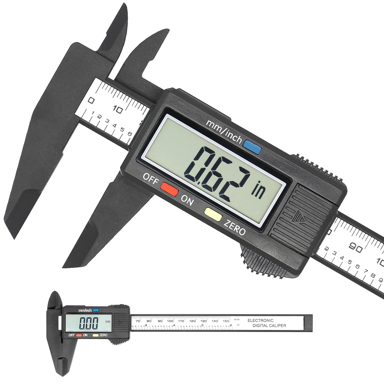 Electronic Digital Caliper, Plastic Vernier Caliper, Caliper Measuring Tool w...