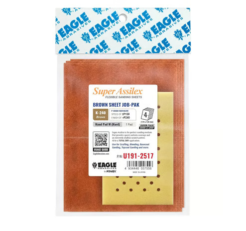 Eagle Abrasives Assilex Sheets-Brn w/ Hard Pad