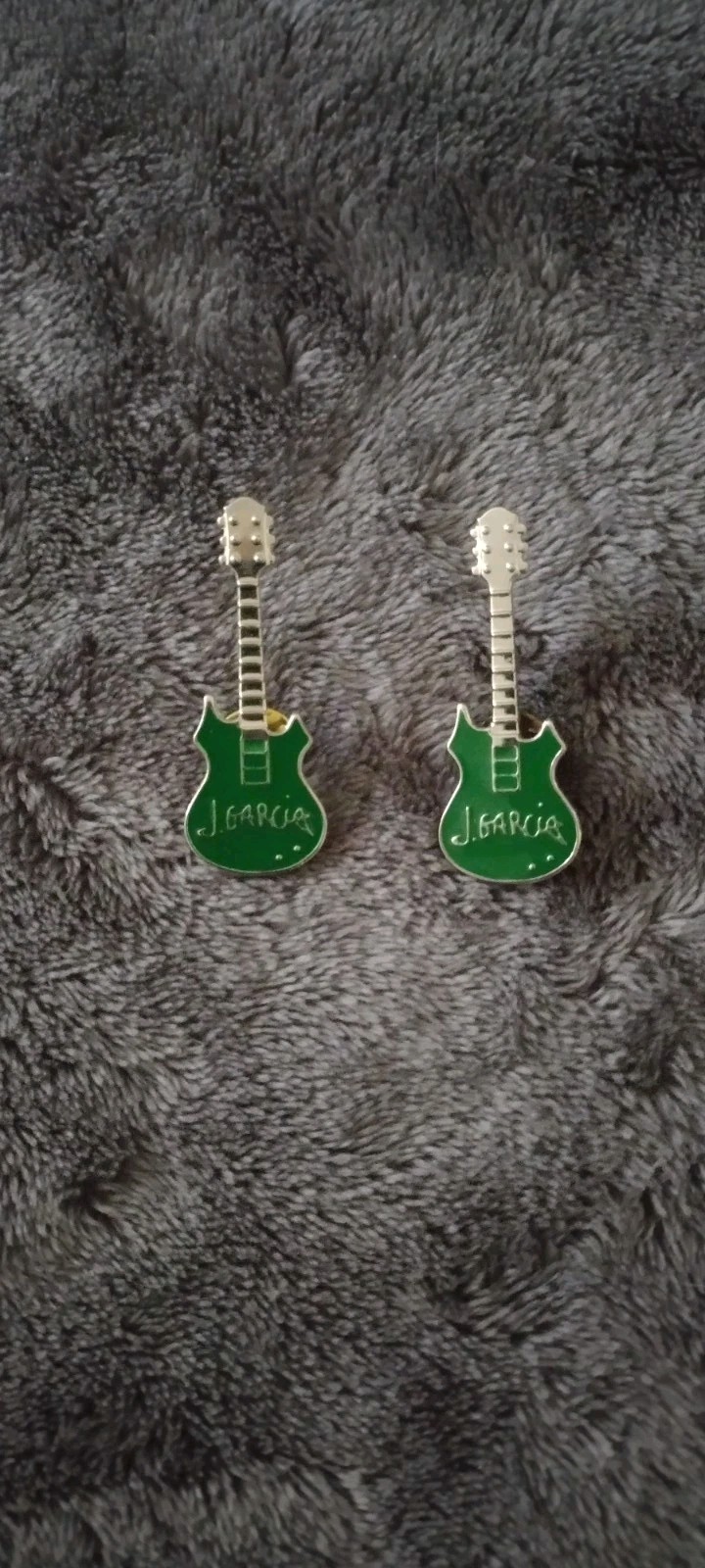 LE Grateful Dead Jerry Garcia Green Guitar Lot of 2 Lapel Pins 2014
