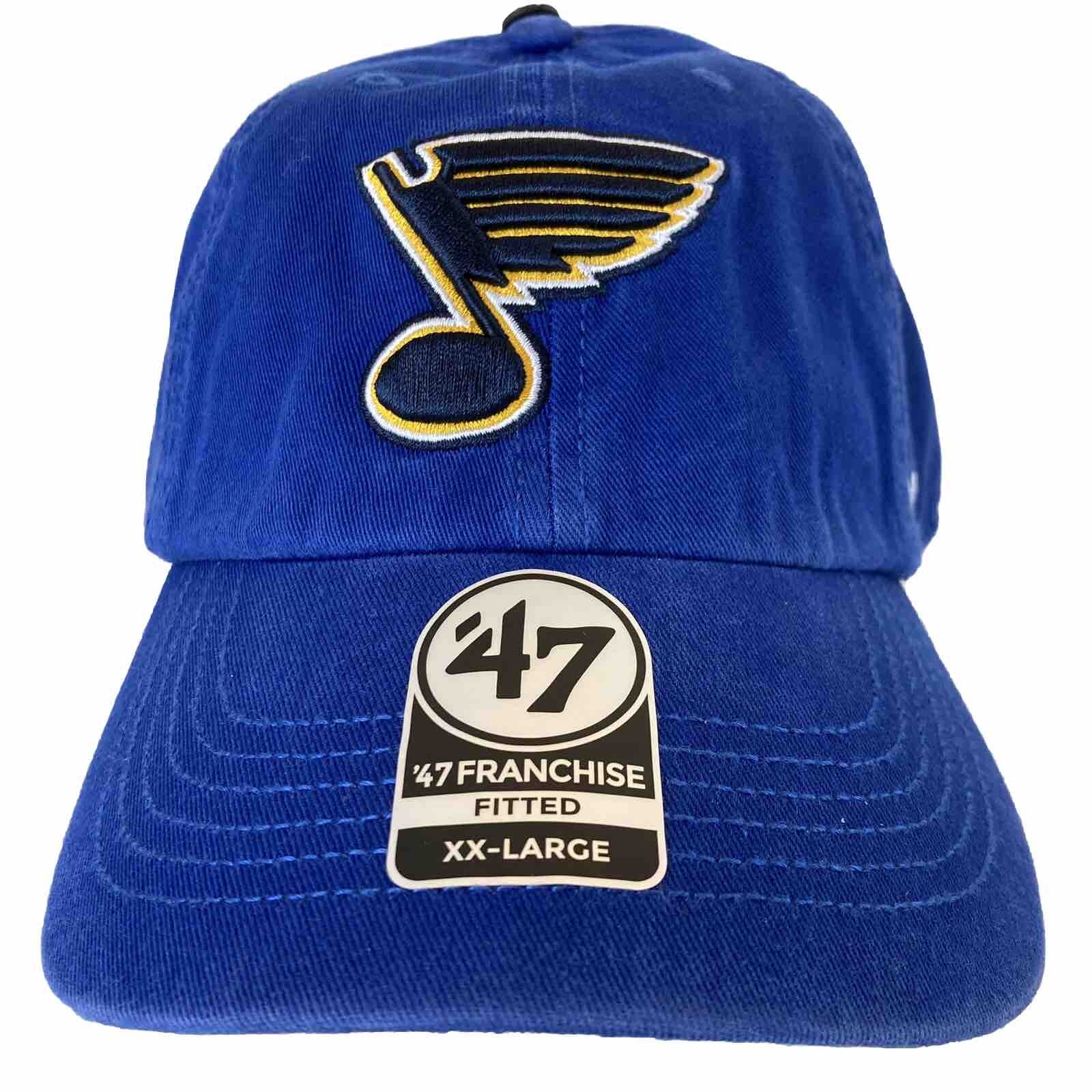 St. Louis Blues NHL '47 Brand Franchise Blue Fitted XXL 2XL XXLarge Hat Cap