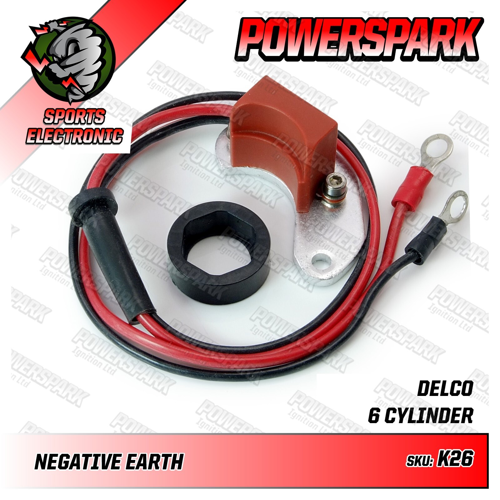 Powerspark Electronic Ignition Kit Delco 6 cylinder Vauxhall Velox