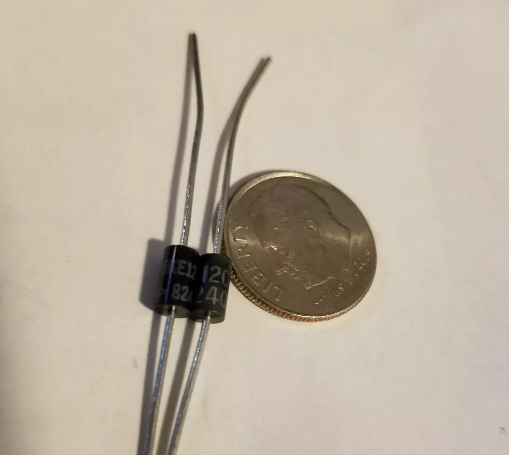 2 pcs P6KE12CA DIODE 600W BI-DIR ESD Suppressors / TVS Diodes USA Fast