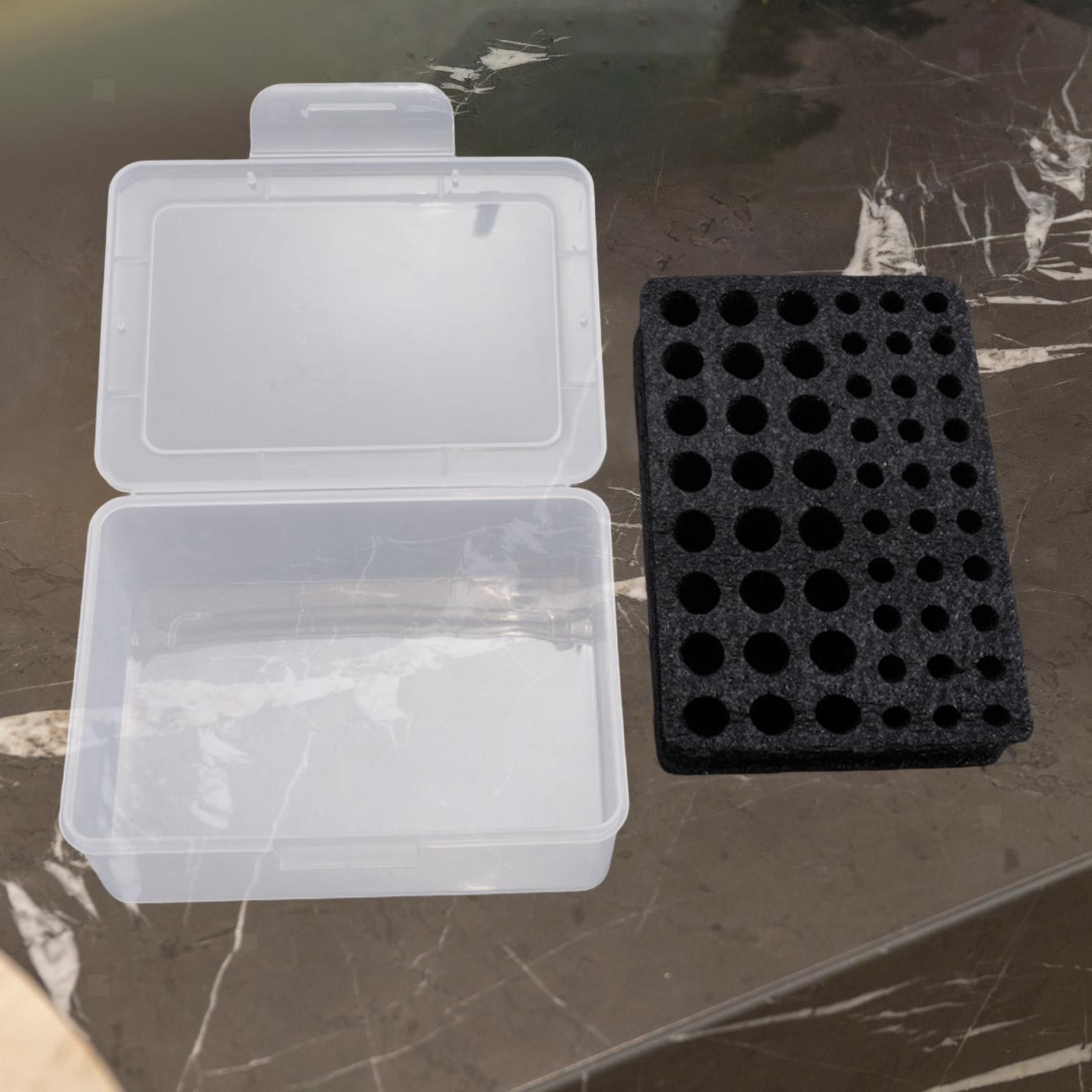 Battery Storage Case with Foam Professional Carrier Shockproof Portable