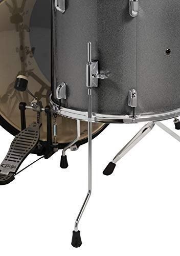 Pacific Drums Center Stage Complete Drumkit, 5 Drum Set, Silver Sparkle,...