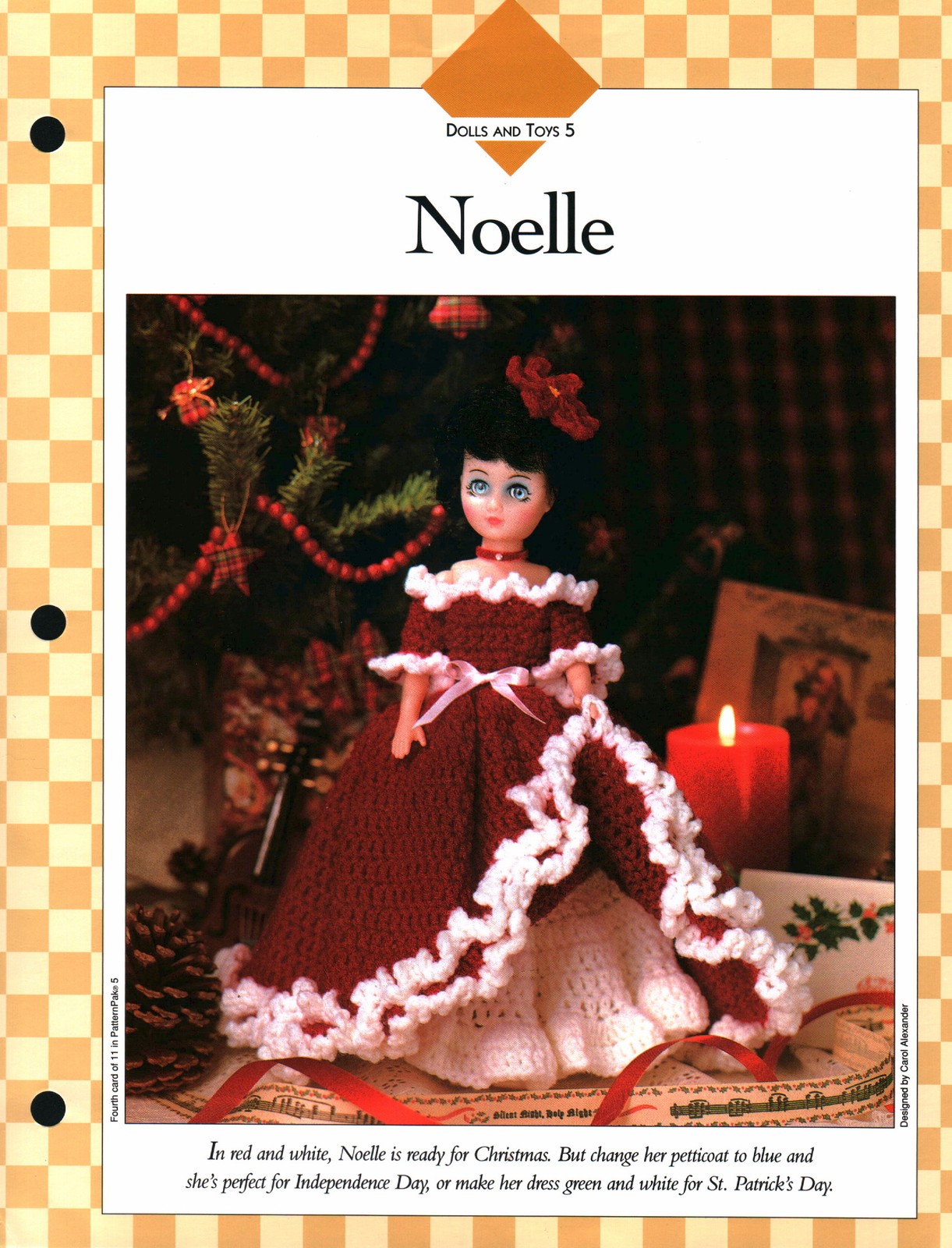 Noelle Doll Dress - Dolls & Toys 5 | Vanna Crochet Faves 85050-D
