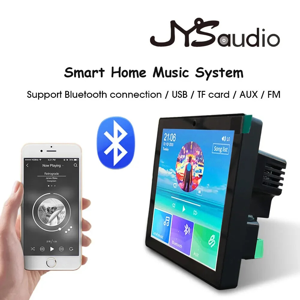 Bluetooth Wall Amplifier Music Panel Home Theater Sound System +Ceiling Speakers
