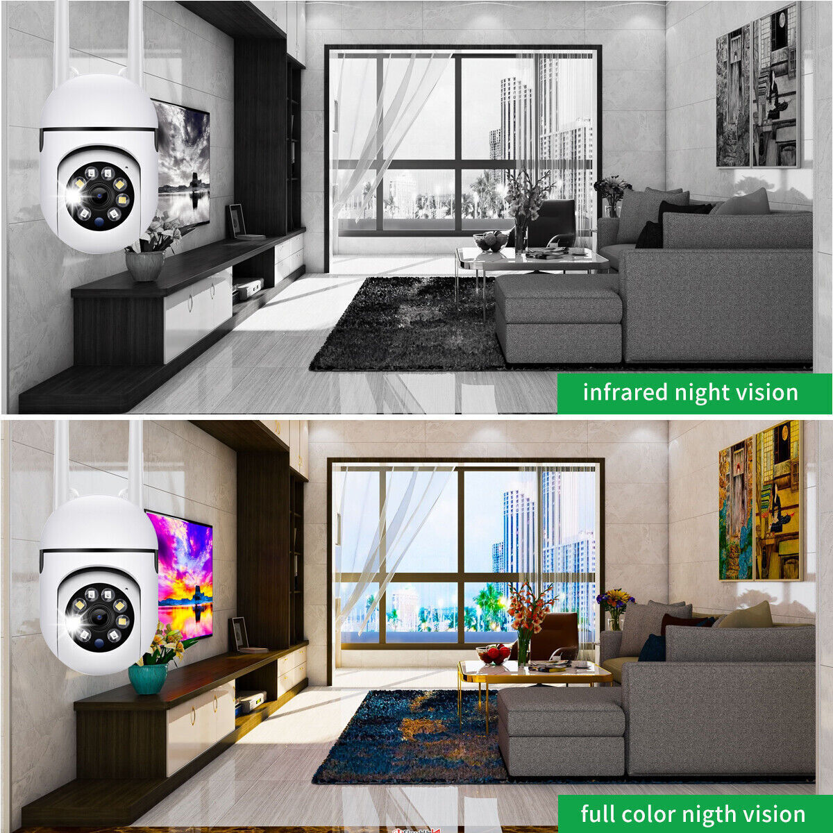 4-Pack Wireless 5G WiFi Security Camera System Smart Outdoor Night Vision 1080P