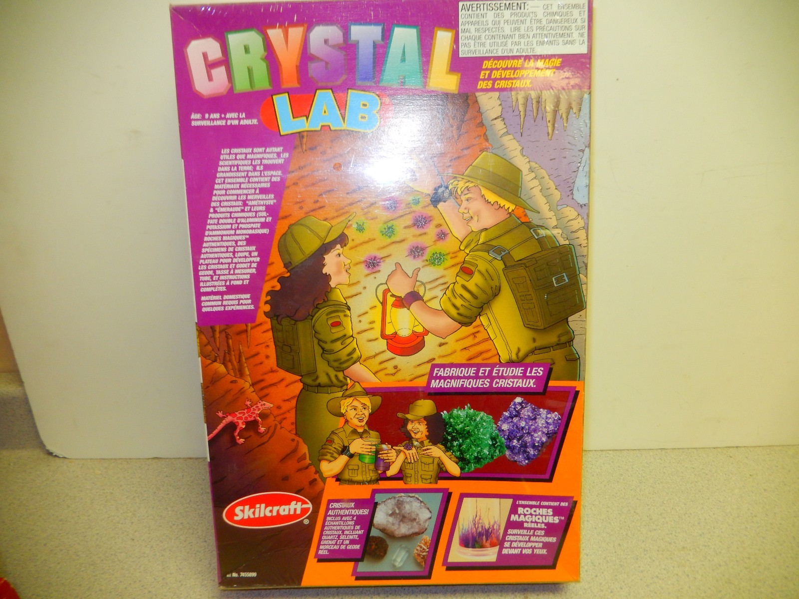 SKILCRAFT CRYSTAL LAB SCIENCE KIT AGES 9 AND UP SEALED GROW CRYSTALS -