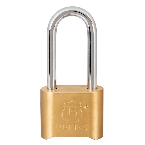 BRINKS 171-50052 Combination Padlock, Brass, 48mm, High Security, Resettable