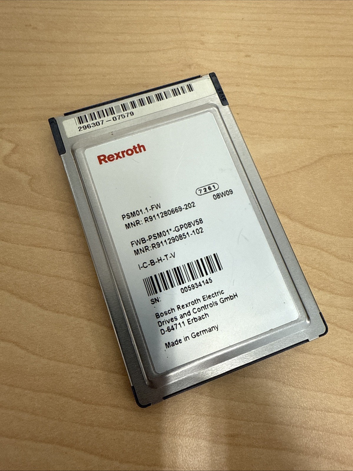 Bosch Rexroth PSM01.1-FW OEM Memory Card MNR: R911280669-202 - R911290851-102