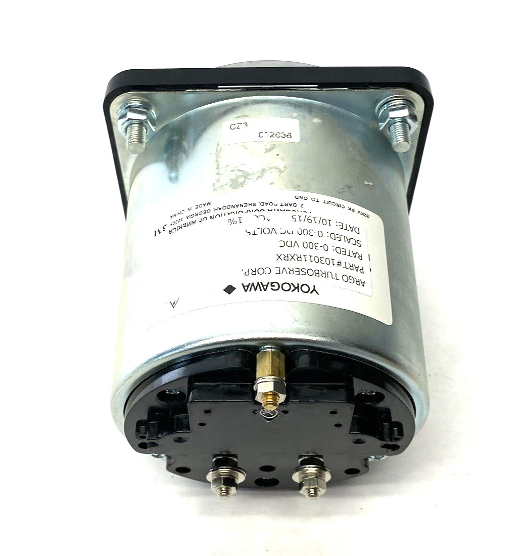 Yokogawa 103011RXRX Panel Meter 0-300VDC NEEDS NEW FRONT PLASTIC SHIELD/FACE